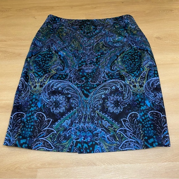 Chicos Animal Paisely Anna Skirt Size 1 NWT - Picture 5 of 8